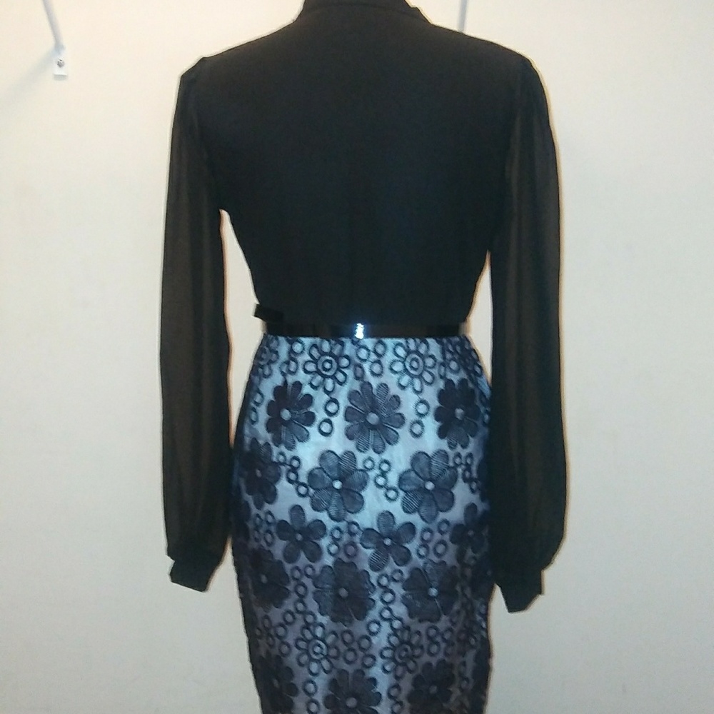 Black lace bottom dress.  (SOLD outside of Posh)